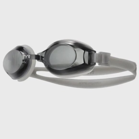 TYR Corrective Optical Swim Goggles -3.50 Smoke Lens Durafit Adjustable Unisex - Picture 2 of 9